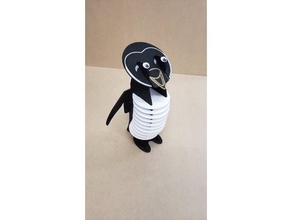 penguin coasters art 3mm mdf acrylic animal beercoaster coffee cool cup cute drink gift home hot household lasercut laser cut protection tea 3d print model - Mito3D