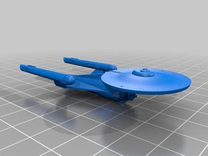 tasarım star trek tos tarzı değişiklik sınıfı fan araç anayasa starship 3d print model - Mito3D