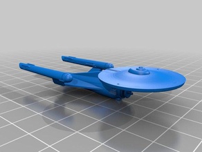 star trek tos-style amendment class fan-design vehicles constitution starship 3d print model - Mito3D