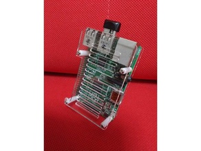 raspberry pi acrylic case electronics laser cutter 3d print model - Mito3D