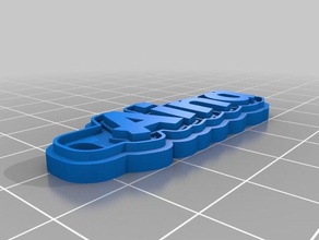 Anahtarlık aina özelleştirilmiş 3d print model - Mito3D