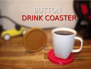 drink coaster button kitchen dining 3d print model - Mito3D