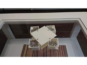 organizzatore 4 cassetti strumenti box contenitore storagebox scatola di stoccaggio toolsbox 3d print model - Mito3D