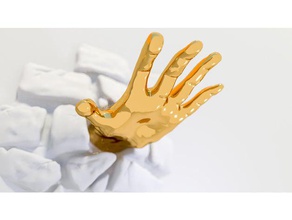 mão calha de parede decoração a chão engraçado titular assustador escultura montagem na zumbi 3d print model - Mito3D