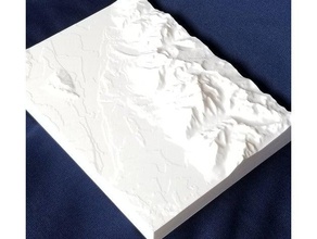 grand tetons topographical map models 3d print model - Mito3D
