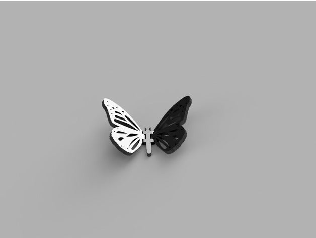 hinged butterfly animals 3D print model - Mito3D