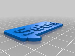 il mio personalizzati chiamare targhetta gesebunerator le monete badge 3d print model - Mito3D