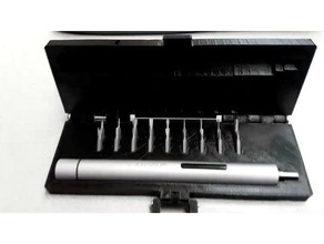 case wowstick electric screwdriver 18 piece bit set tool holders boxes bits 3d print model - Mito3D