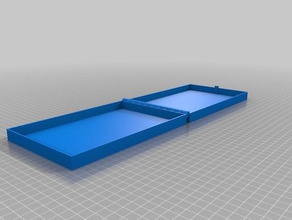 il mio personalizzato cerniera casella di fermo un po ' parametrico stampabile in unico pezzo 3d la stampa test 3d print model - Mito3D