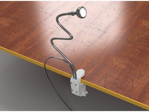 replacement clamp ikea jansj&ouml lamp parts desk led light 3d print model - Mito3D