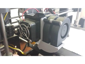 doble conducto del ventilador tronxyzonestar p802m potente flujo de aire 3d la impresora partes tronxy 3d print model - Mito3D