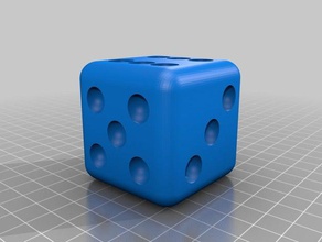 Cheaten Würfel 1 2 3 4 5 6 reguläre 3d print model - Mito3D