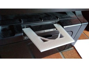 hp-Drucker-papierstütze office Halter laserjet 3d print model - Mito3D