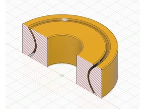 printed bearing 608 no balls assembly 3d printer parts 3d print model - Mito3D
