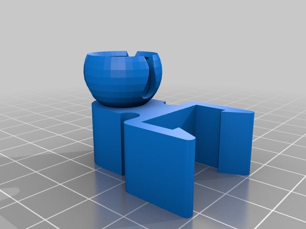popcorn joint 2020 clip 3d printer accessories mount ball 3D print model - Mito3D