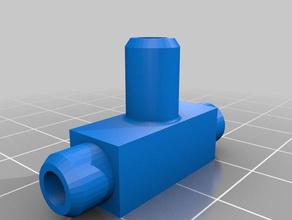 flow splitter 675mm male ends parts 3d print model - Mito3D