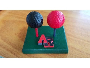 pallina da golf saltpepper shaker cucina pranzo arcivescovo ryan cad alta kevin ball sale-pepe saliera 3d print model - Mito3D