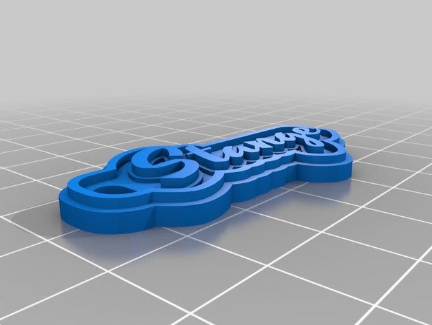 mi personalizados multilínea tag llavero llaveros 3D print model - Mito3D