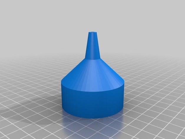 my customized long neck funnel parametric art tools 3D print model - Mito3D