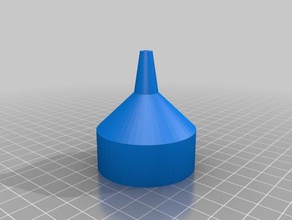 meine angepasste langen Hals Trichter parametric Kunst tools 3d print model - Mito3D