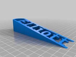 mi personalizar el tope de la puerta oficina 3d print model - Mito3D