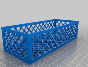 my customized lattice box 7x165x4 containers 3d print model - Mito3D