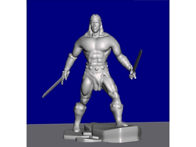 conan el barbaro arte 3D print model - Mito3D
