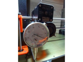 micrómetro de montaje prusa i3 mk3 3d la impresora accesorios cama nivelación 3d print model - Mito3D