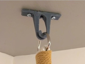 ceiling hook drywall anchors household hanger hanging loop plant screw 3d print model - Mito3D