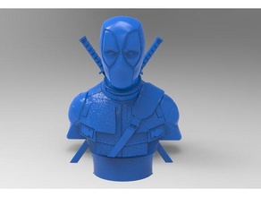 deadpool busto remix esculturas 3d print model - Mito3D