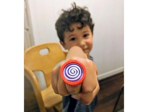 captain underpants hypno-ring toys games hypnotic hypno ring spiral 3d print model - Mito3D