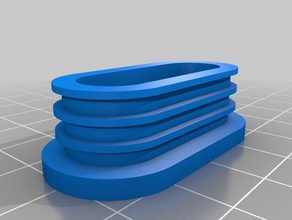 paramétrico cadeira de pé pieds chaise parametrables substituição partes pés 3d print model - Mito3D
