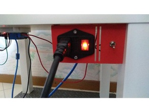 gabinete del interruptor de alimentación la luz 3d impresora accesorios anet a8 cuadro ikea falta 3d print model - Mito3D