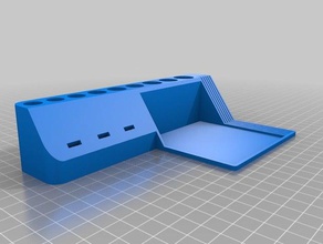 holder pens notepaper atm cards office 3d print model - Mito3D