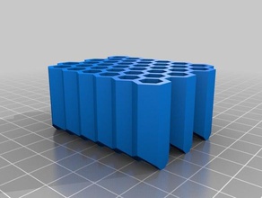 my customized parametric hexagonal rack tools 3d print model - Mito3D