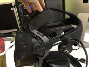 htc vive deluxe Armband sponje Halter andere virtuelle Realität vr-headset 3d print model - Mito3D