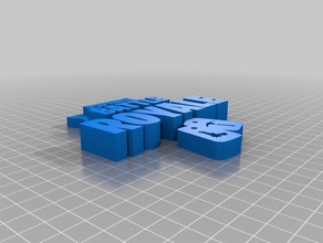 2 pièces de fortnite logo la bataille royale les jouets jeux 3d print model - Mito3D
