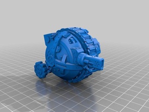 grot doomwheel tanque de warhammer 40k juegos orkos tablero la mesa wargaming wh40k 3d print model - Mito3D