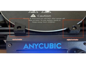 anycubic aktualisiert linear plus Bett clipholder 3d Drucker Teile kossel beheizte clips 3d print model - Mito3D