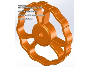 universal bed leveling knob wheel 3d printing anet creality cr-10 ender 2 ctc nut tevo tornado upgrade 3d print model - Mito3D