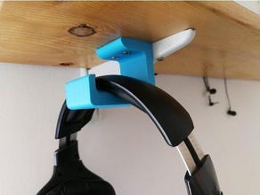 headphone stand organization headphones hook 3d print model - Mito3D