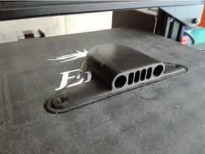 jeep grille style ender 3 board fan guard 3d printer parts cooling creality ender-3 duct shroud 3d print model - Mito3D