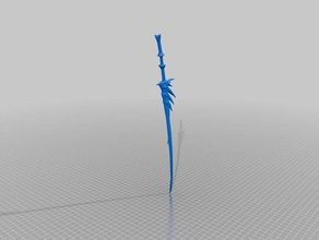 mh argent rathalos longue épée 3d l'impression 3d print model - Mito3D
