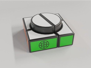 disquette carré-0 puzzles rubiks cube twisty puzzle 3d print model - Mito3D