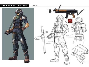 final fantasy crisis core cloud-Rüstung Kostüm cloud strife cosplay cosplay-Accessoire 7 vii 3d print model - Mito3D