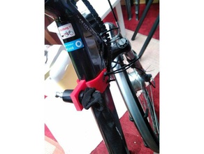 abus bloqueo de la cadena bicicleta titular deporte al aire libre 3d print model - Mito3D