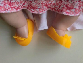 baby doll shoe toy game accessories shoes 3d print model - Mito3D
