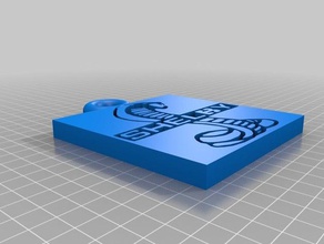 shelby cobra trousseau de clés des signes logos 3d print model - Mito3D