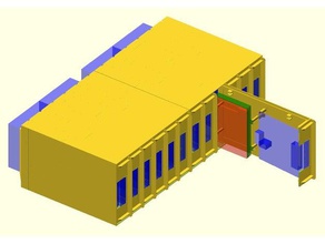 nuc estante centro de datos en rack 3u 12 servidores diy clúster computación caja la computadora hpc intel granja apilable 3d print model - Mito3D