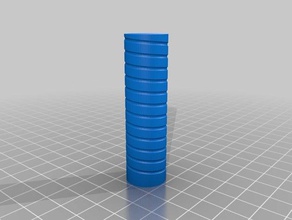 my customized helix helical antenna frame winding template 12 turns diy 3d print model - Mito3D